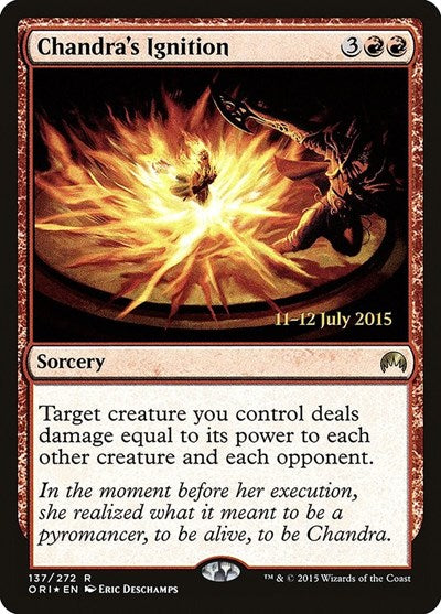 Chandra's Ignition (Promos: Prerelease Cards) Light Play Foil