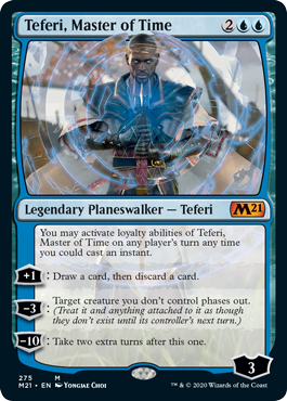 Teferi, Master of Time (275) (Magic 2021 Core Set) Light Play