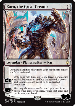 Karn, the Great Creator (War of the Spark) Light Play Foil