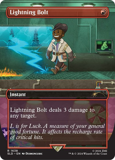 Lightning Bolt (1638) (Secret Lair) Light Play