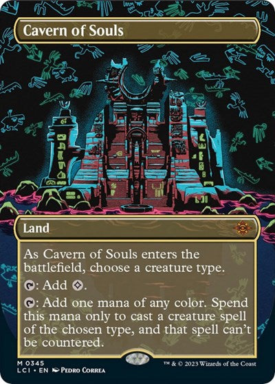 Cavern of Souls (0345) (Borderless) (The Lost Caverns of Ixalan) Light Play