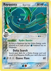 Rayquaza - 016/110 (Delta Species) (Holon Phantoms) Medium Play Holofoil