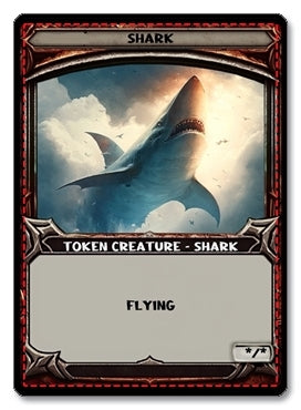 Shark Token, */* Flying - E4 Custom Foil Token