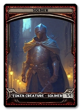 Soldier Token, 1/1 - E4 Custom Foil Token