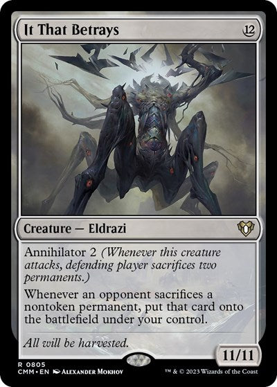 It That Betrays (Commander Masters) Light Play