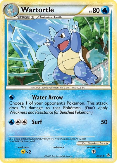 Wartortle (Unleashed) Light Play