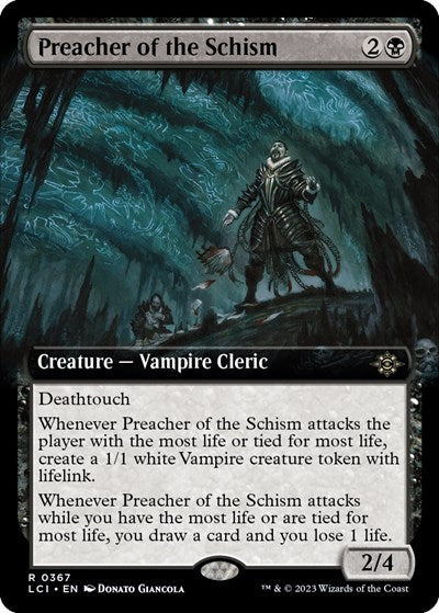 Preacher of the Schism (Extended Art) (The Lost Caverns of Ixalan) Light Play Foil