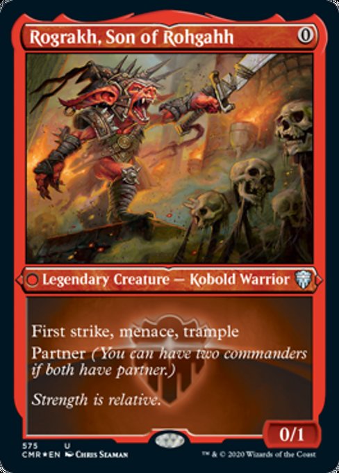 Rograkh, Son of Rohgahh (Foil Etched) (Commander Legends) Light Play Foil