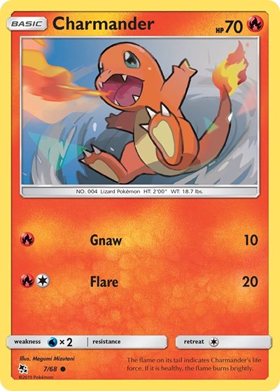 Charmander (Hidden Fates) Light Play