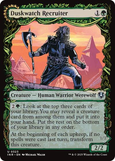 Duskwatch Recruiter (Showcase) (Innistrad Remastered) Light Play Foil