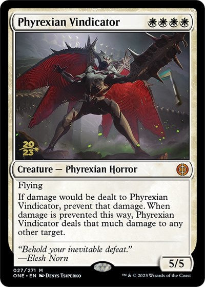 Phyrexian Vindicator (Promos: Prerelease Cards) Light Play Foil