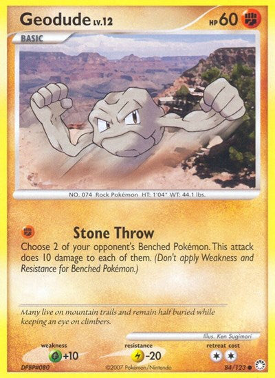 Geodude (Mysterious Treasures) Light Play