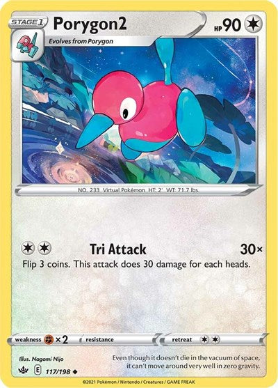 Porygon2 (SWSH06: Chilling Reign) Light Play Reverse Holofoil