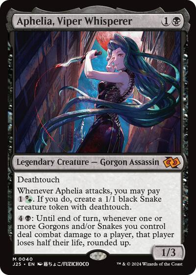 Aphelia, Viper Whisperer (Anime) (Foundations Jumpstart) Light Play