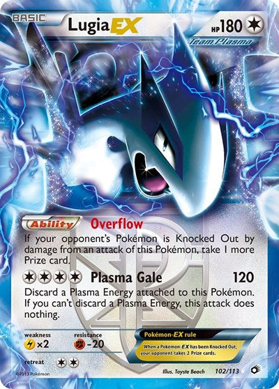 Lugia EX (Team Plasma) (Legendary Treasures) Light Play Holofoil