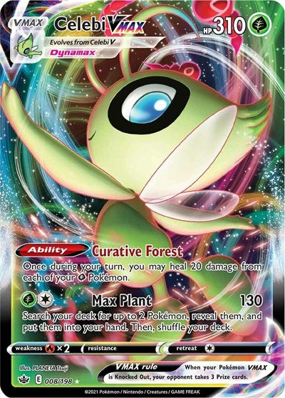 Celebi VMAX (SWSH06: Chilling Reign) Light Play Holofoil