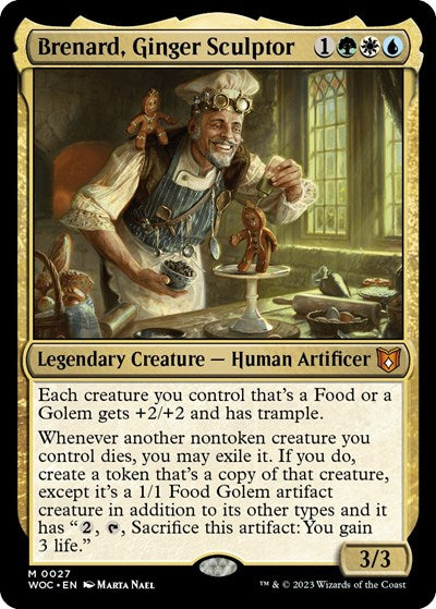 Brenard, Ginger Sculptor (Commander: Wilds of Eldraine) Light Play Foil