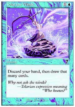 Tolarian Winds (7th Edition) Light Play Foil