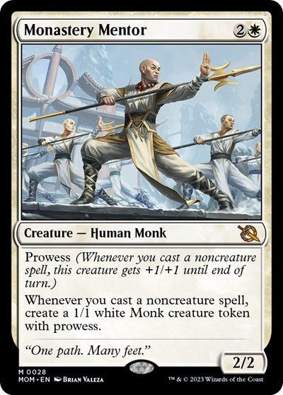 Monastery Mentor (March of the Machine) Light Play Foil