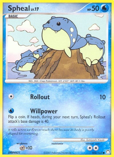 Spheal (Mysterious Treasures) Light Play Reverse Holofoil