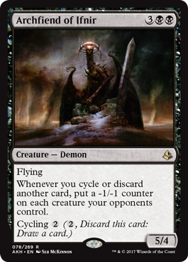 Archfiend of Ifnir (Amonkhet) Light Play