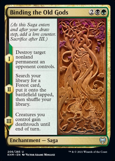 Binding the Old Gods (Kaldheim) Light Play Foil