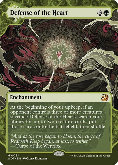 Defense of the Heart (Wilds of Eldraine: Enchanting Tales) Light Play