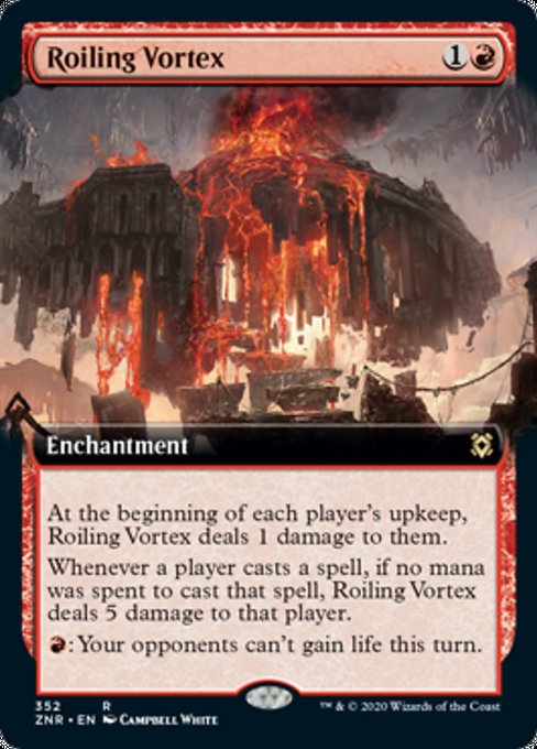 Roiling Vortex (Extended Art) (Zendikar Rising) Light Play Foil