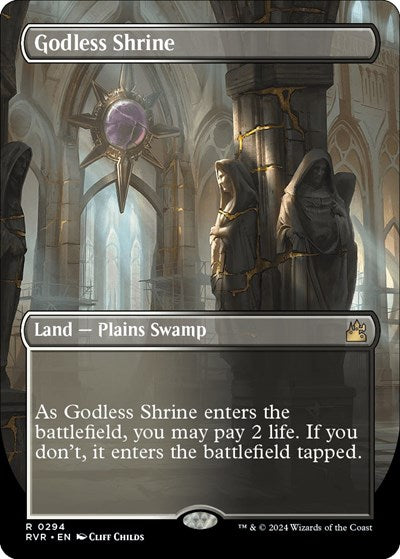 Godless Shrine (Borderless) (Ravnica Remastered) Light Play