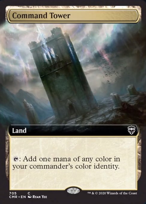 Command Tower (Extended Art) (Commander Legends) Light Play Foil