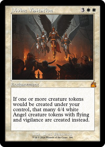 Divine Visitation (Retro Frame) (Ravnica Remastered) Light Play Foil