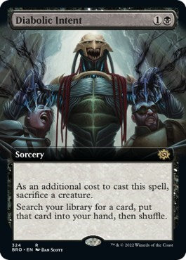 Diabolic Intent (Extended Art) (The Brothers' War) Light Play Foil