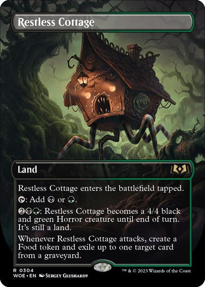 Restless Cottage (Borderless) (Wilds of Eldraine) Light Play