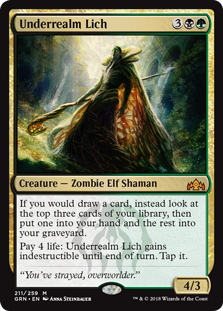 Underrealm Lich (Guilds of Ravnica) Light Play