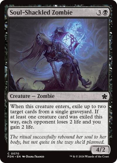 Soul-Shackled Zombie (Foundations) Near Mint Foil