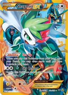 Shaymin EX - 77a (Alternate Art Promos) Medium Play Holofoil