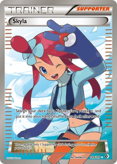 Skyla (149 Full Art) (Boundaries Crossed) Heavy Play Holofoil