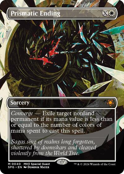 Prismatic Ending (Borderless) (Special Guests) Light Play Foil