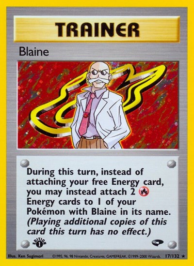 Blaine (17) (Gym Challenge) Light Play Holofoil