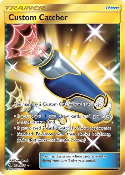 Custom Catcher (Secret) (SM - Lost Thunder) Light Play Holofoil