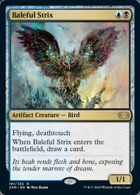 Baleful Strix (Double Masters) Light Play Foil