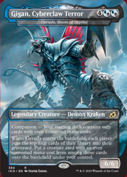 Gigan, Cyberclaw Terror (Ikoria: Lair of Behemoths) Light Play