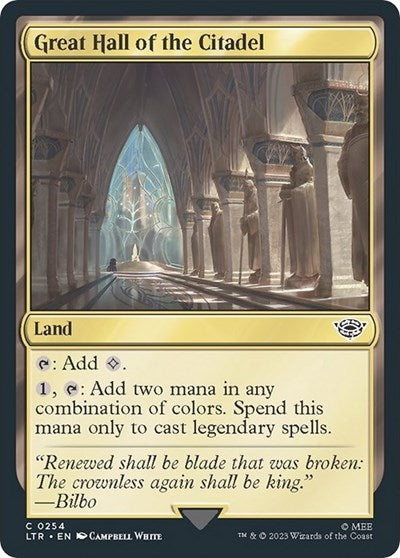 Great Hall of the Citadel (Universes Beyond: The Lord of the Rings: Tales of Middle-earth) Light Play Foil