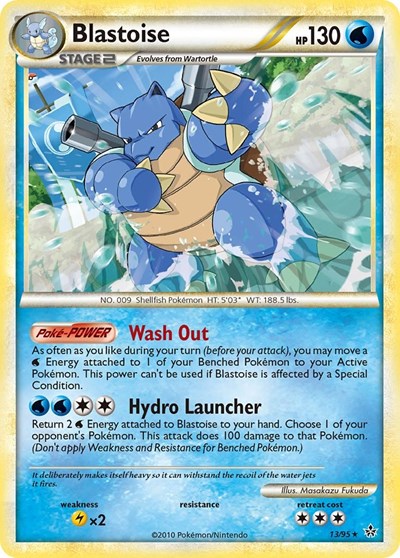 Blastoise (Unleashed) Light Play