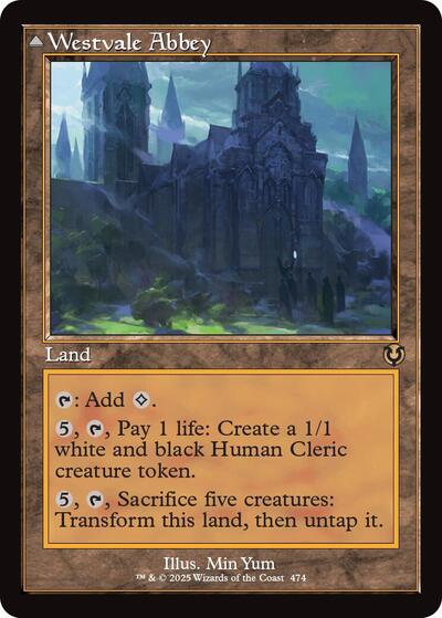 Westvale Abbey (Retro Frame) (Innistrad Remastered) Light Play