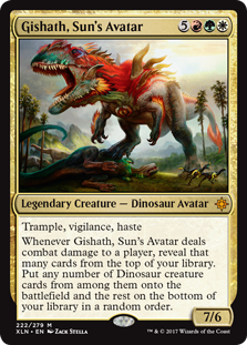 Gishath, Sun's Avatar (Ixalan) Light Play