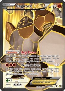 Regirock EX - 43a (Alternate Art Promos) Light Play Holofoil