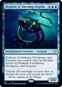 Serpent of Yawning Depths (Theros Beyond Death) Light Play