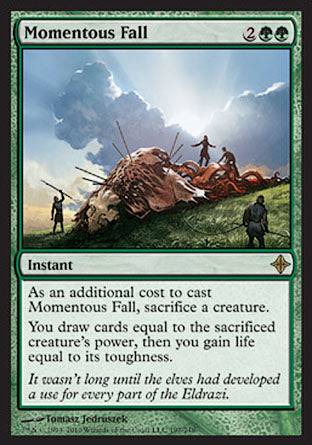 Momentous Fall (Rise of the Eldrazi) Light Play Foil