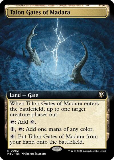 Talon Gates of Madara (Extended Art) (Ripple Foil) (Commander: Modern Horizons 3) Light Play Foil